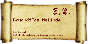 Bruchács Melinda névjegykártya