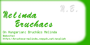 melinda bruchacs business card